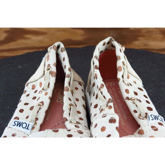 Toms Toddler Girls 12.5 Medium‎ Beige Flats Fabric - Picture 3 of 8